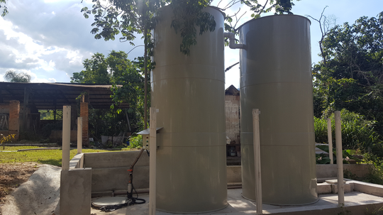 Estação tratamento de esgoto sanitário JR Ambiental